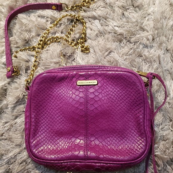 Rebecca Minkoff Purple and Gold Crossbody Bag - Picture 2 of 6